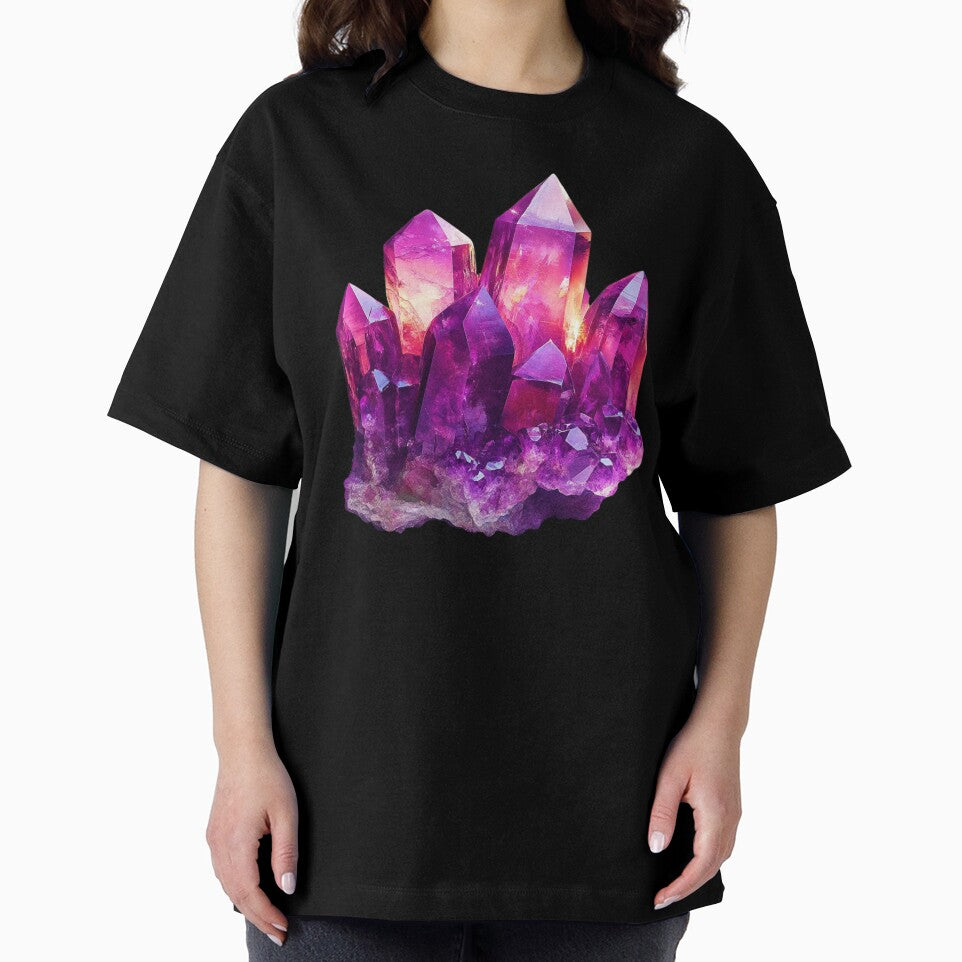Large Amethyst Crystal – Deep Purple Quartz Energy by Myra365Art