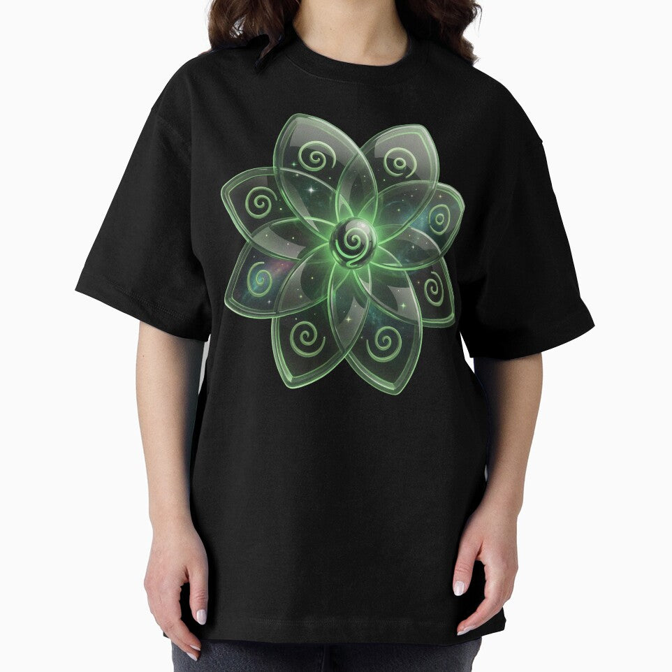 Emerald Crystal Lotus Healing Energy Mandala by SynergyArtist