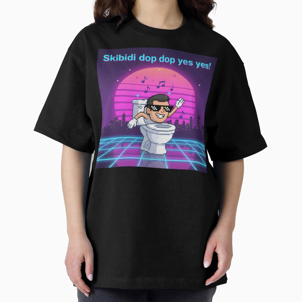 Retro Skibidi Toilet Dance Pixel Art by AnnDesignStudio