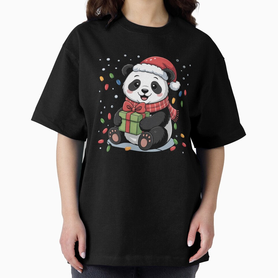 Cute Christmas Panda by NicolasGlowArt