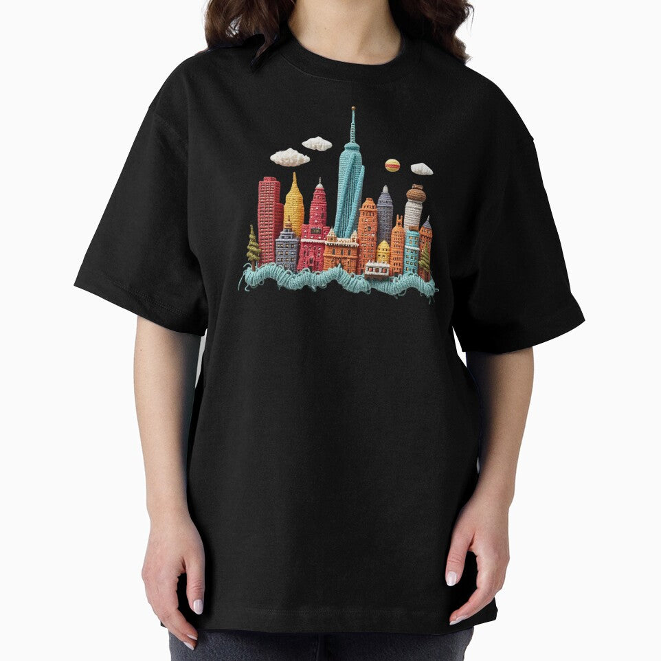 Yarnscape – Faux Yarn Crocheted City Skyline by Festive Bug