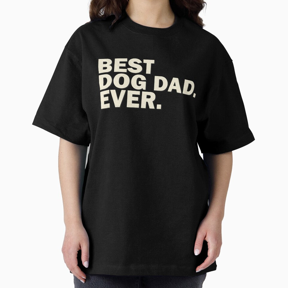 Best Dog Dad Ever Minimalist Text by SoyLamderma