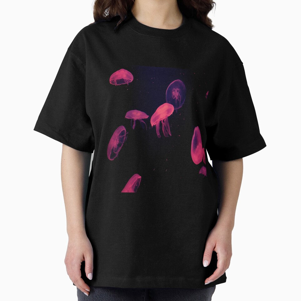 Jellyfish deep ocean - pink by oxoxoxo
