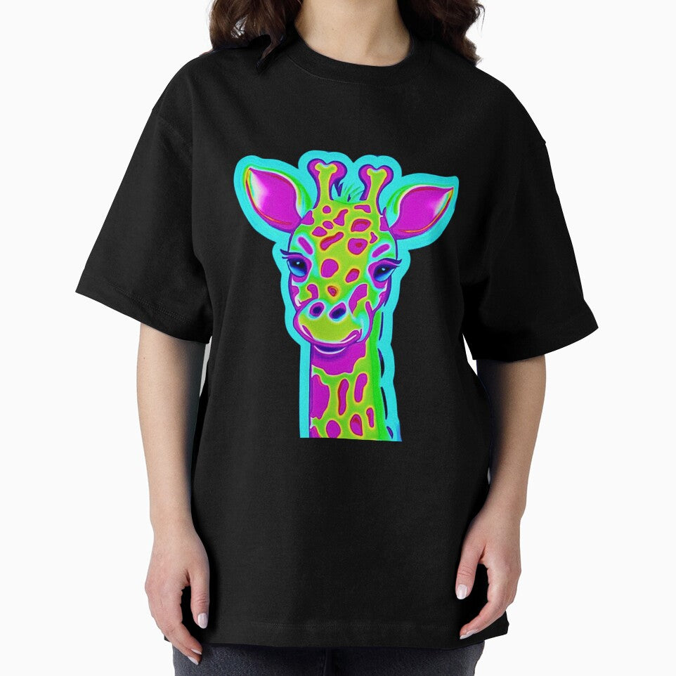 80s Neon Giraffe by RachelRebel