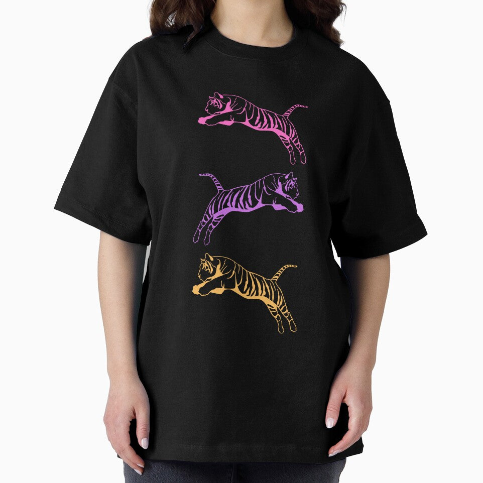 3 preppy tigers in pink, purple and yellow by SUUSCK ★