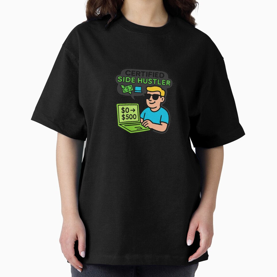 Certified Hustler - Funny Quotes by FunnyTshirtGuy