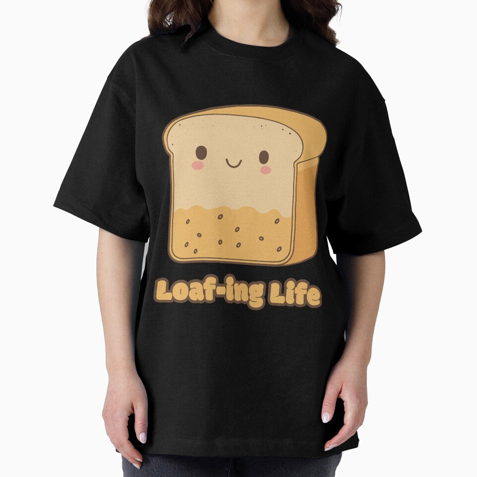 Loaf-ing Life - cute kawaii satisfied piece of bread by RoboRaphael