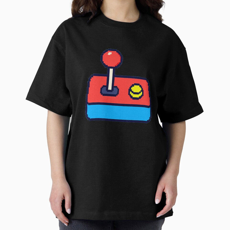 Classic Arcade Joystick, Retro Gaming Art by E.D.CH designs.