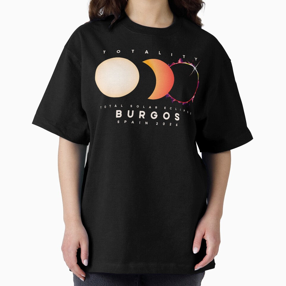Solar Eclipse 2026 Burgos Spain Totality by DopeSnag Originals | Art T Shirts Apparel Prints