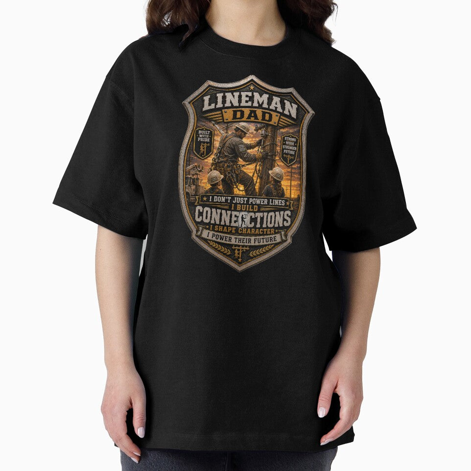SuperDad - Lineman Dad Badge by MetusArt