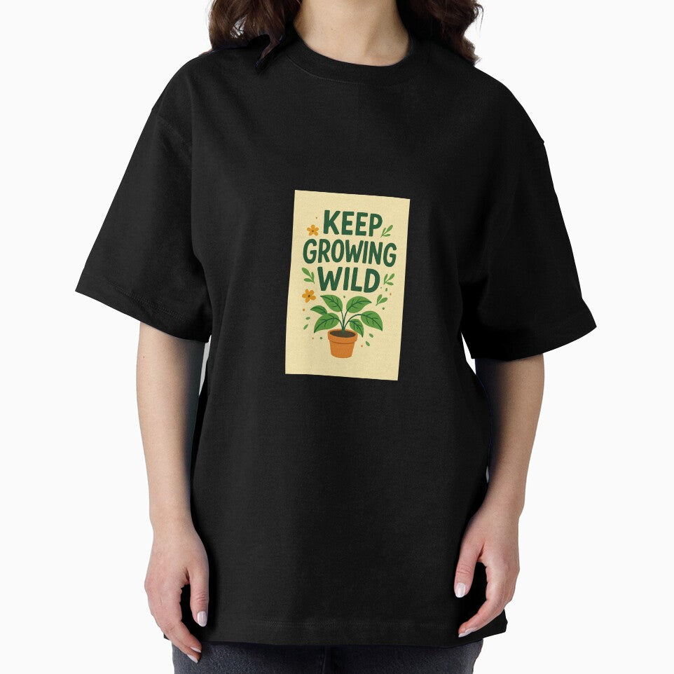 Keep Growing Wild – Hand Lettered Plant Lover Quote Art Print by WhimsyByPaul.redbubble.com