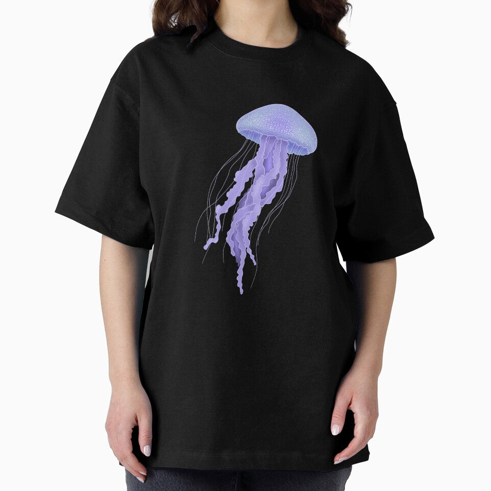 Pastel Jellyfish Illustration - Minimal ocean aesthetic art by ZizoaArt