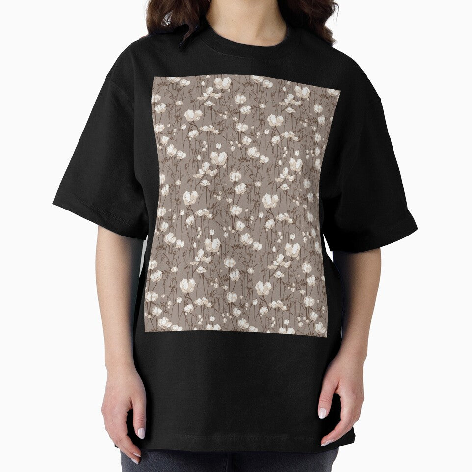Natural Cotton Floral Pattern by sandy3105