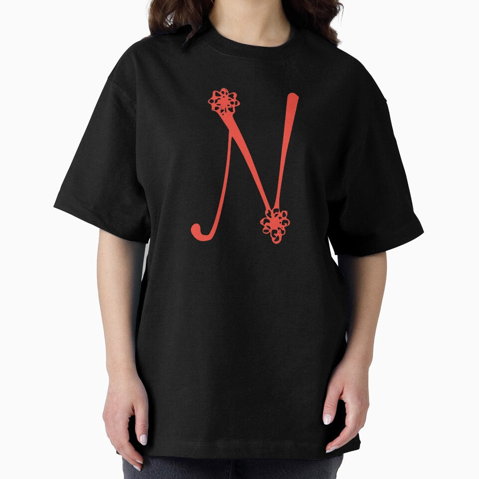 Floral Initial monogram N by Creative-draw