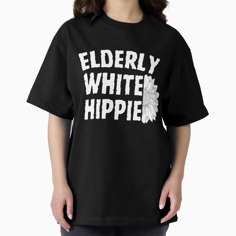 Elderly White Hippie by Feather Art