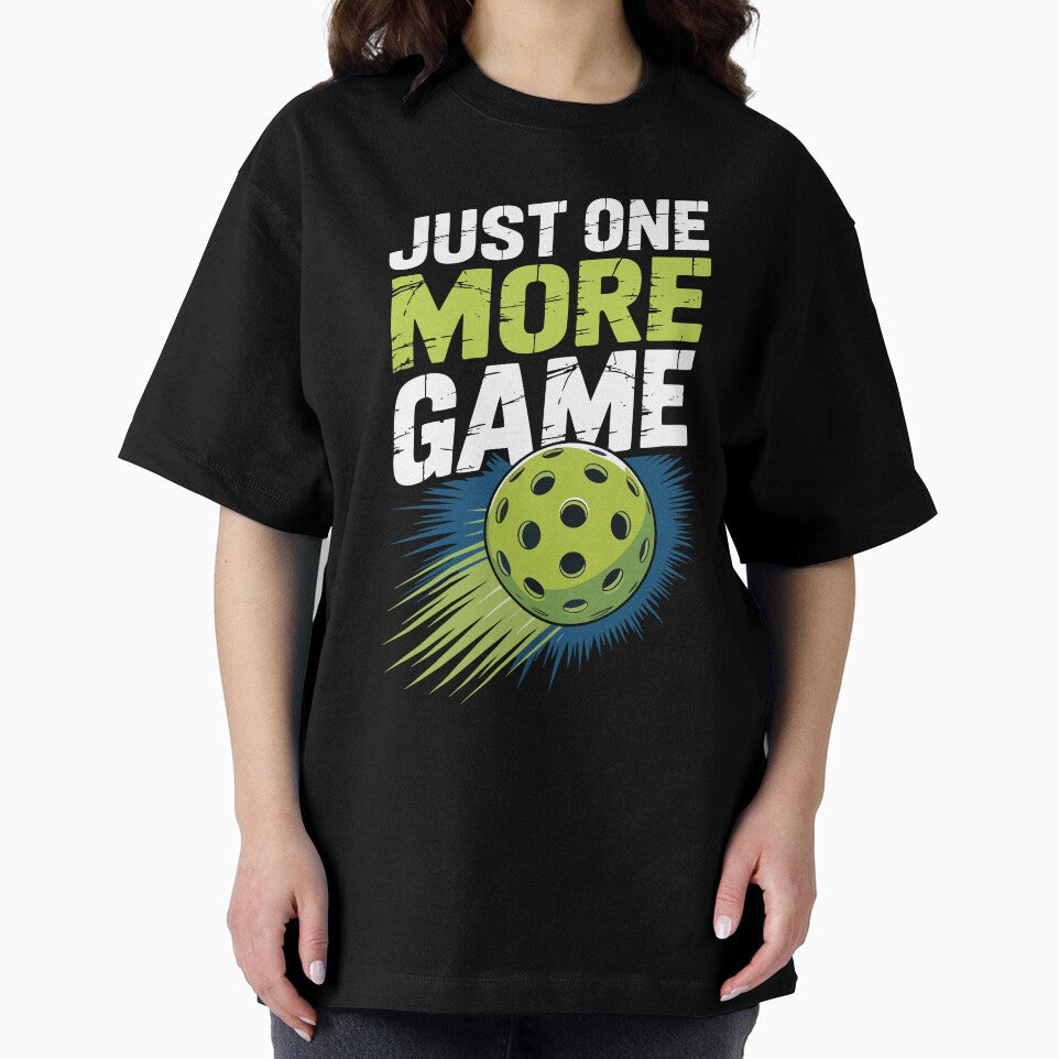 Just One More Game – Funny Pickleball Addict Sports Design by RogueDroid