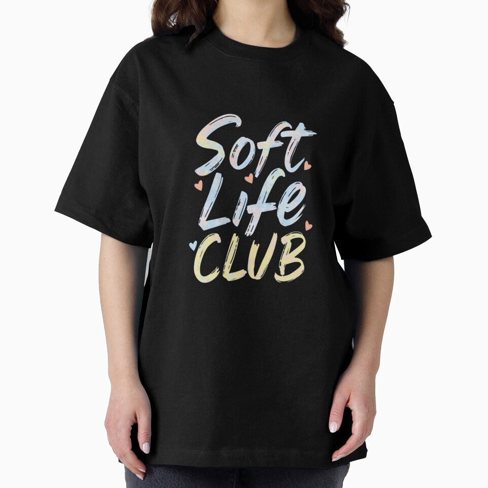 Soft Life Club | Pastel Aesthetic Bubble Letter Graphic by PACS0011