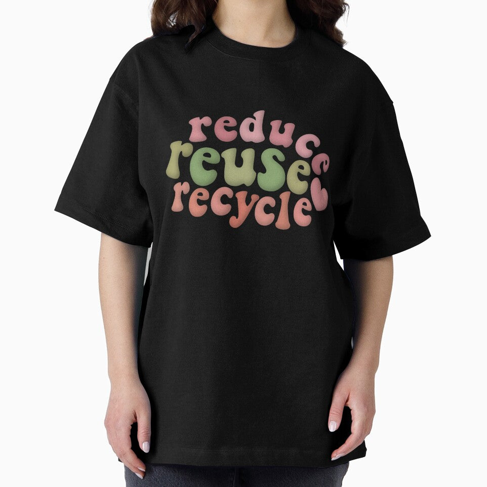 Reduce Reuse Recycle Environmental Advocacy Pink Green Retro by cashewdays
