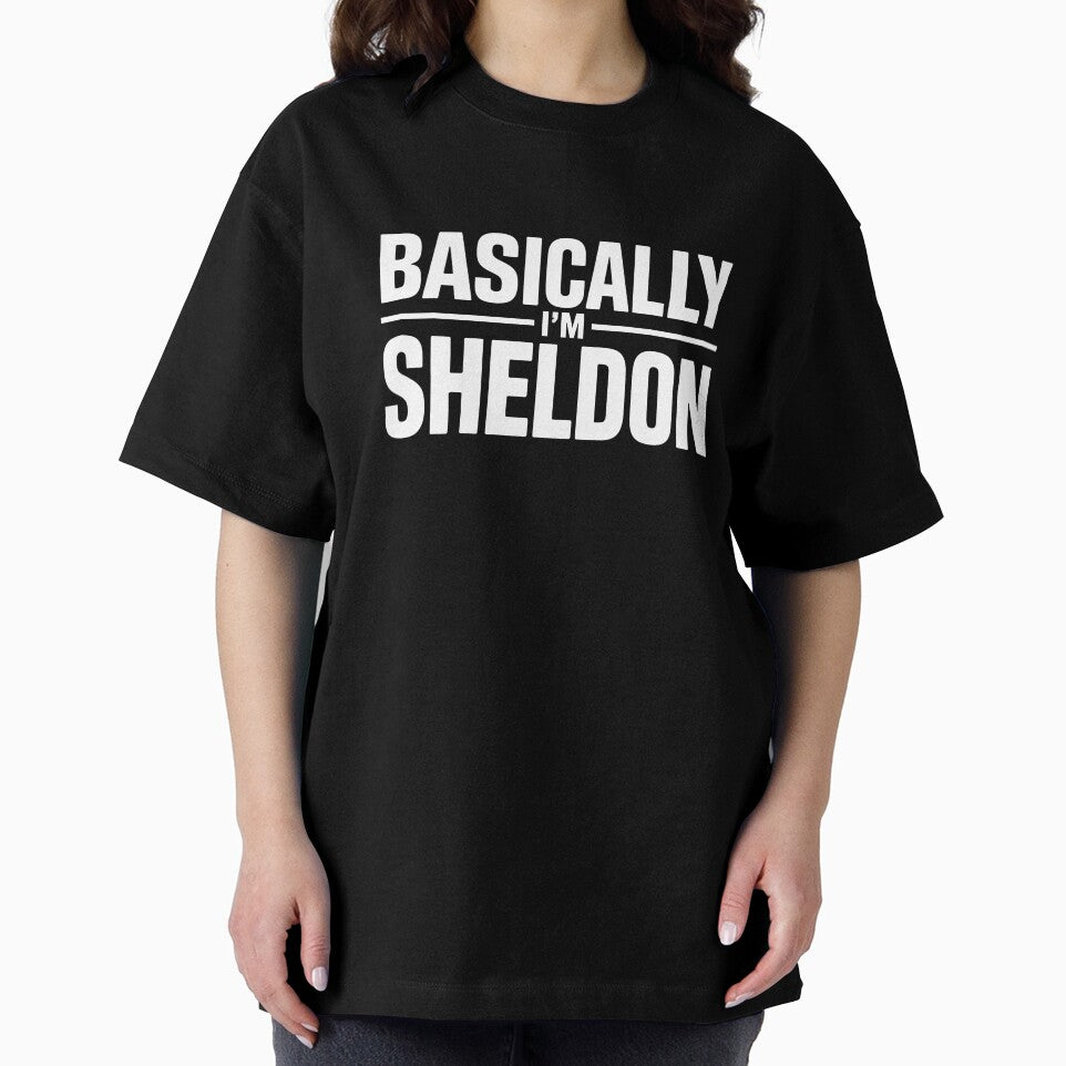 Basically I'm Sheldon Funny Neurodivergent Gift by Say It With Ink