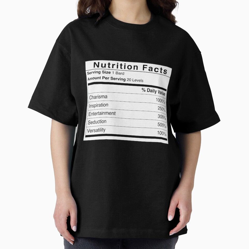 D&D Bard Nutrition Facts by erincrnkdesign