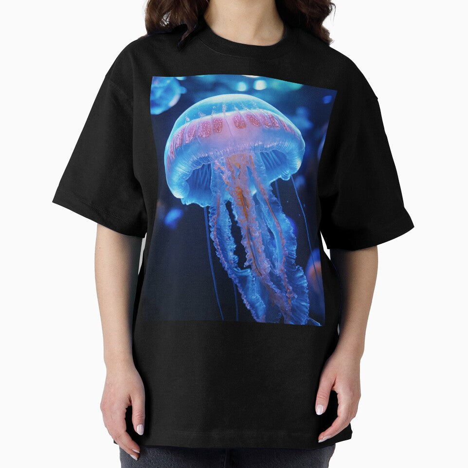 Bioluminescent Jellyfish – Purple Glow Deep Sea Art by ArtiQreate