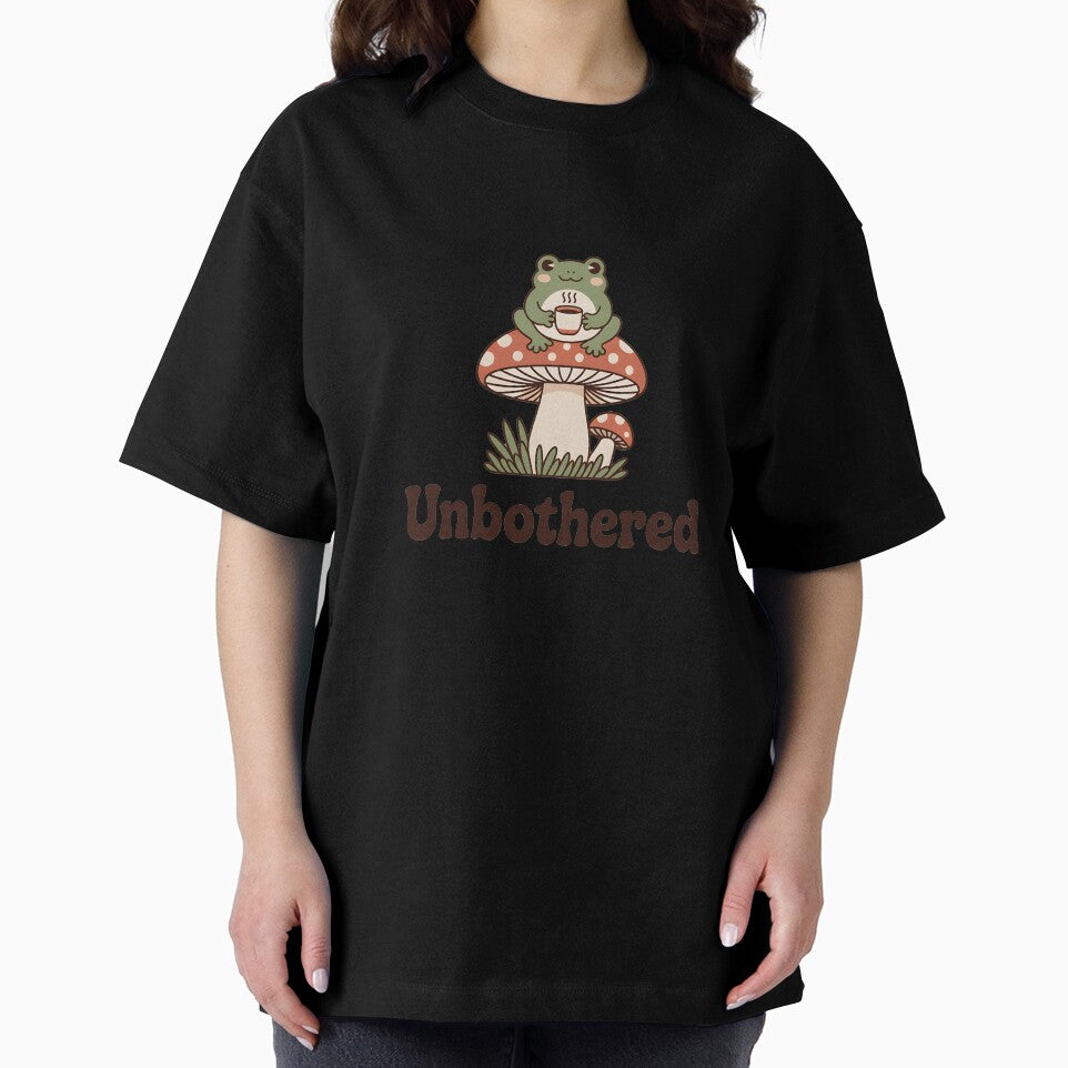 Unbothered Frog on Mushroom by Bal Drops