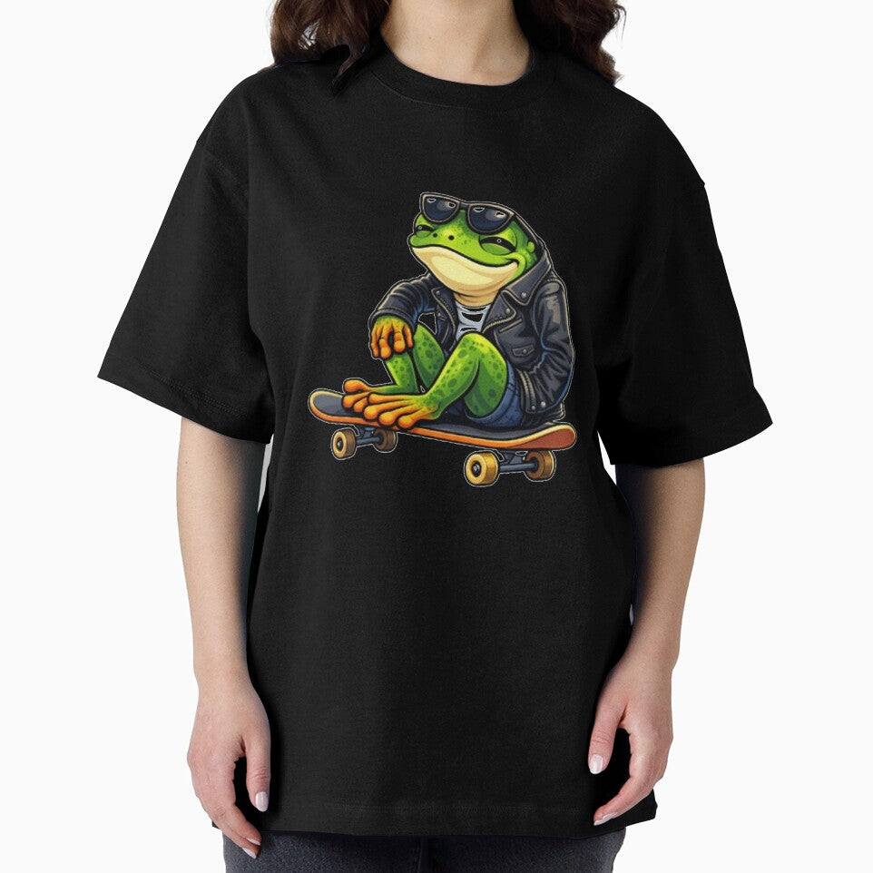 Stylish frog on a skateboard by FroggyOnly