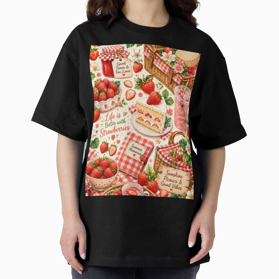Strawberry Picnic Summer Pattern by Aramdesing