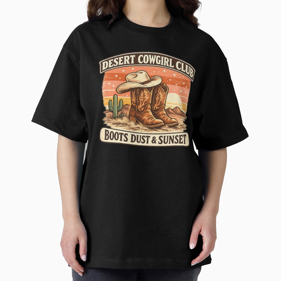 Desert Cowgirl Club Boots Dust & Sunset by Concrete Coffee Studio