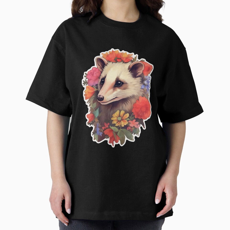 Opossum in flowers by CrittersHub