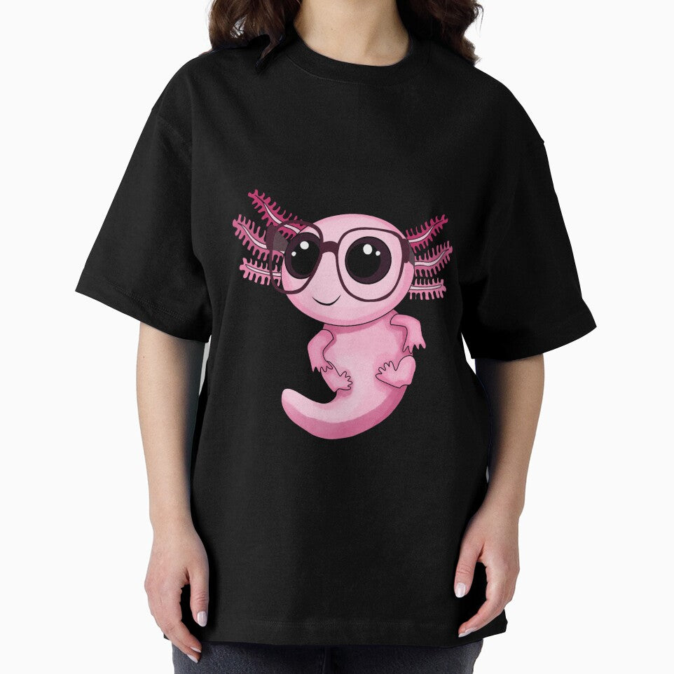 Nerdy Axolotl (Pink) by VivianRosalee
