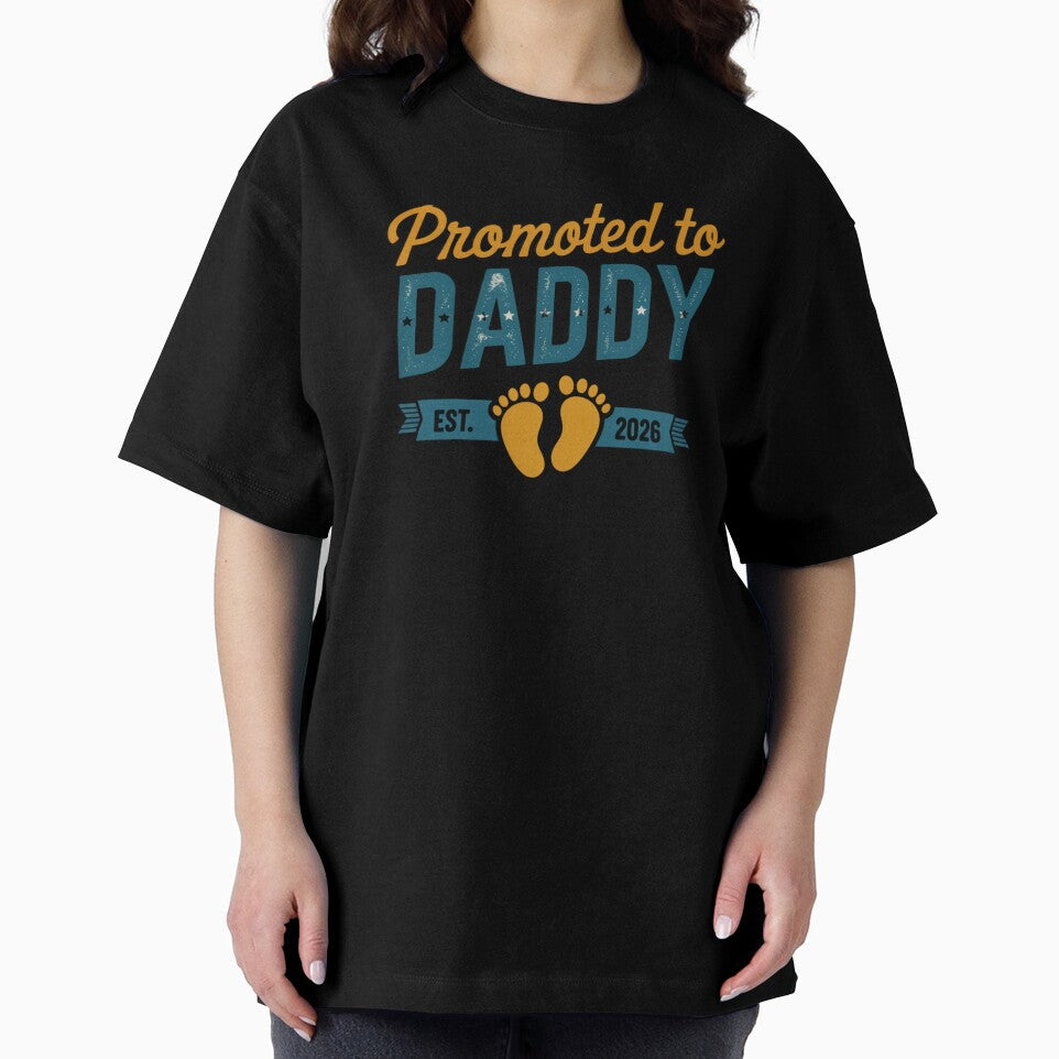 Promoted To Daddy Est. 2026 New Dad Expecting Father Announcement by CORJIDOG-ART