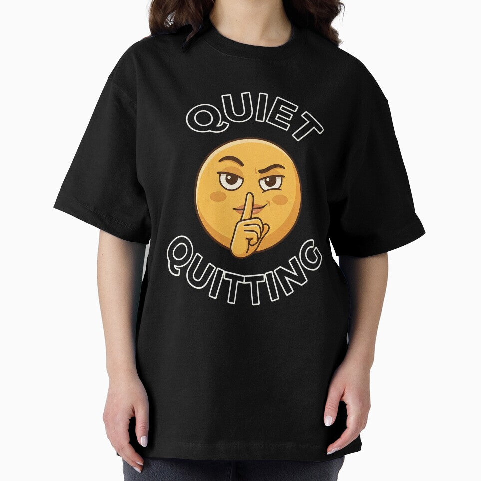 Quiet Quitting - Funny Work Meme Face Design by Wennity