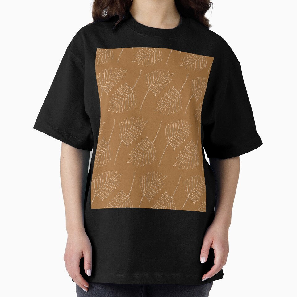 Minimalist Floral Leaf Pattern Earth Toned by SoloTravelerSt