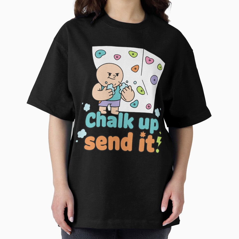 Chalk Up Send It Rock Climbing Bouldering Fun by LuminOrb