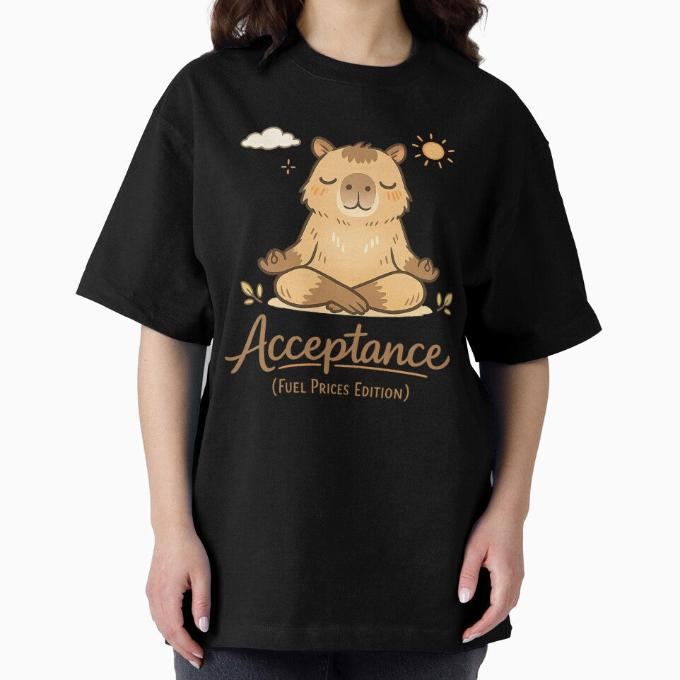 Cute Meditating Capybara - Calm Acceptance Meme | Cozy Aesthetic Animal Art by PopCulturePixel