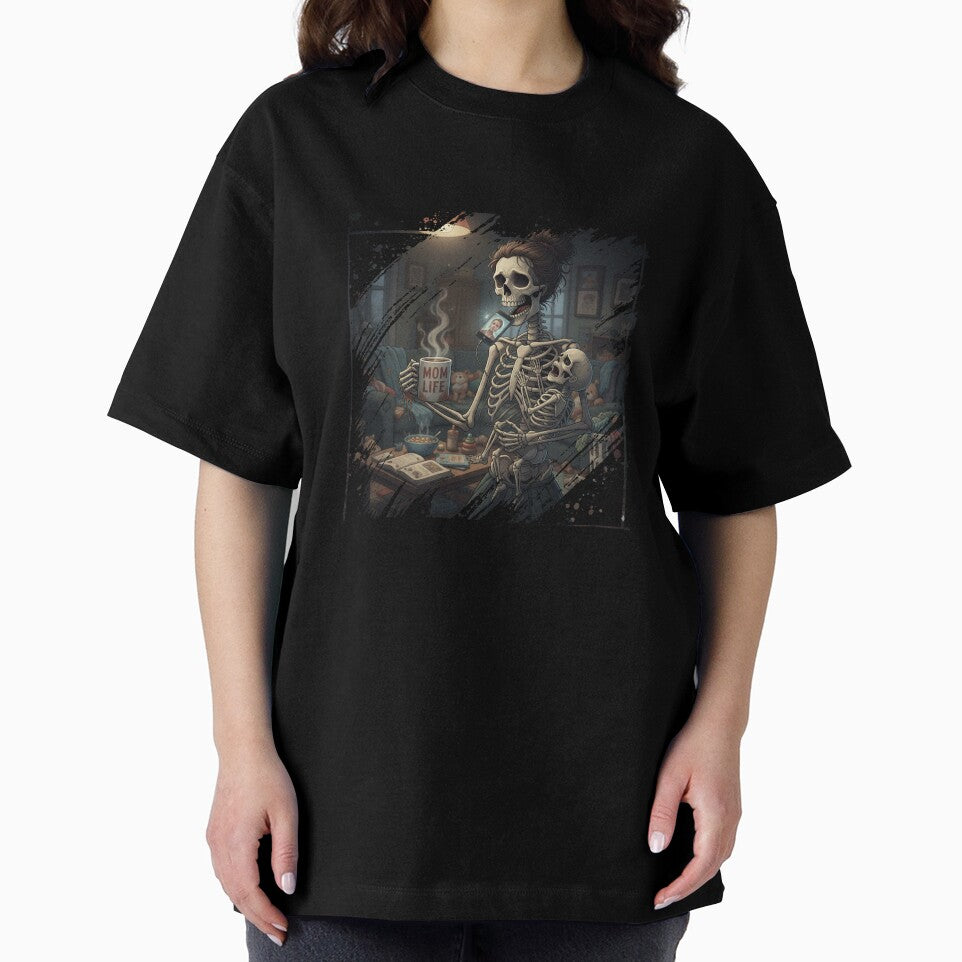 Overstimulated Moms Club Skeleton by LaughLine Design