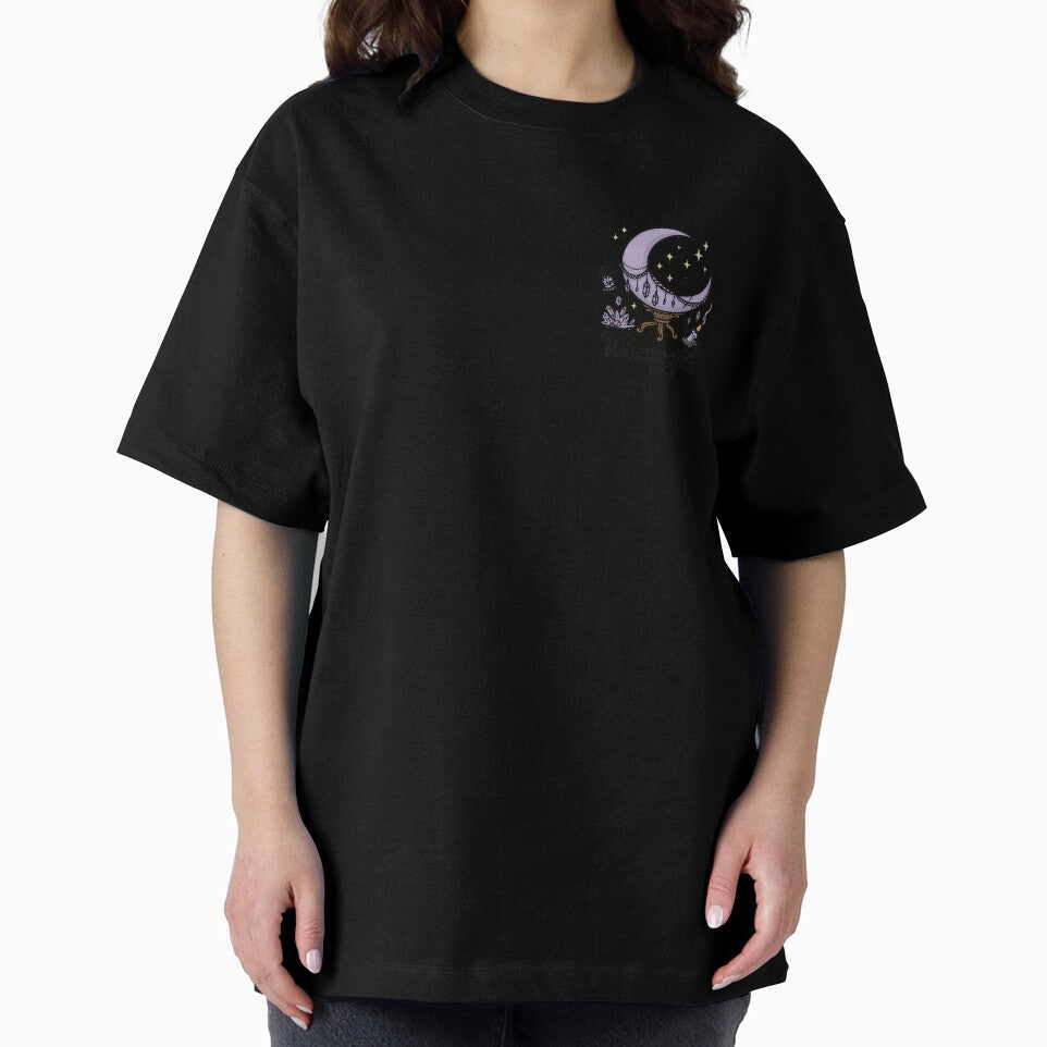 Crystal-Draped Crescent Moon with Lace by Ironicdoll