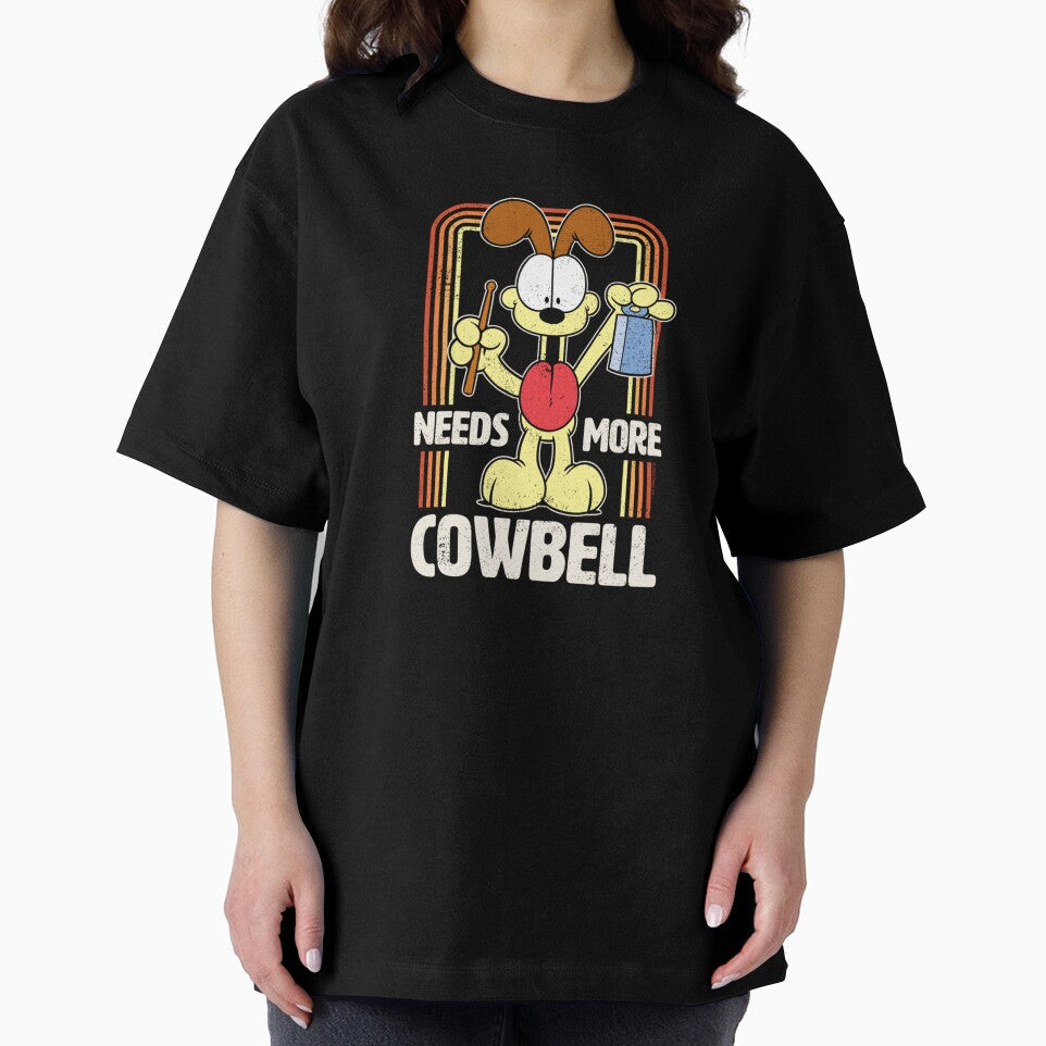 Garfieldzz - Retro Odie Needs More Cowbell Long Sleeve by LincolnWardill