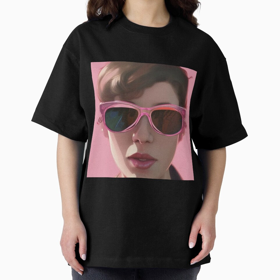 Portrait of Woman with Pink Sunglasses by katiebca2