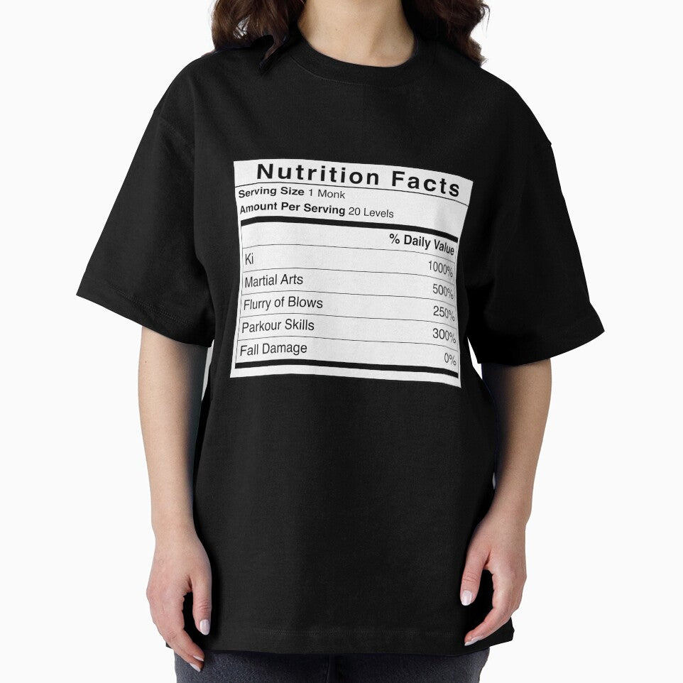 D&D Monk Nutrition Facts by erincrnkdesign