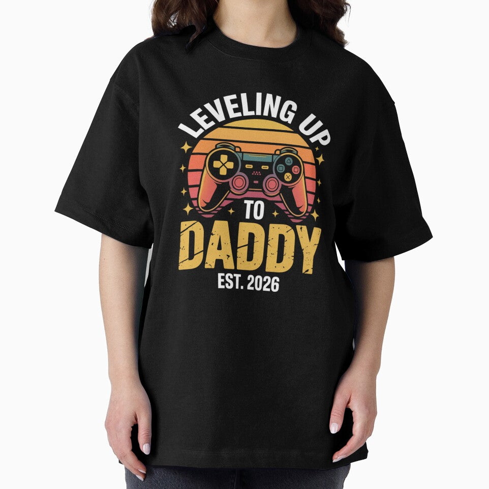 Leveling Up to Daddy Est. 2026 Gamer Dad by Gogetgiggles