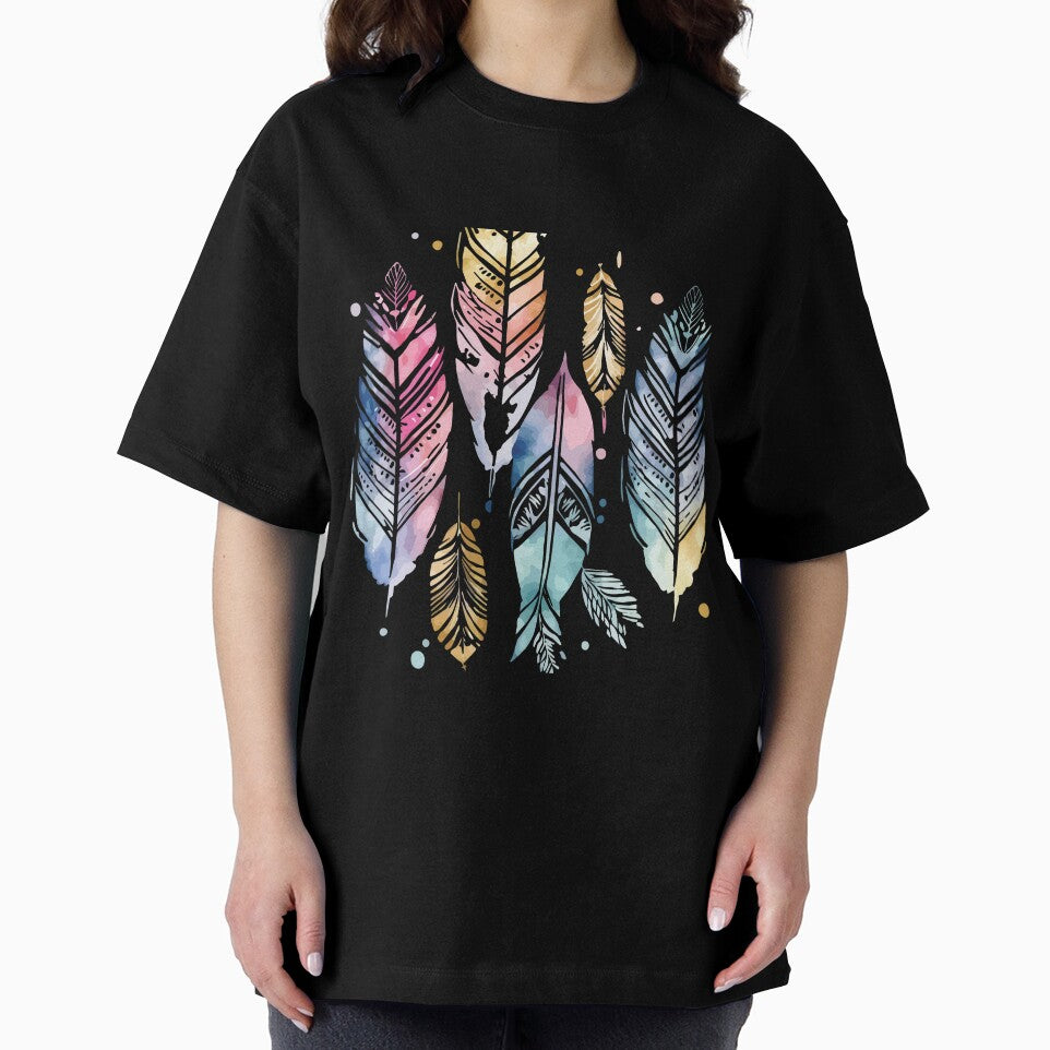 A Delicate Pastel Feathers Watercolor - Boho Chic Patterns by GVRDesign