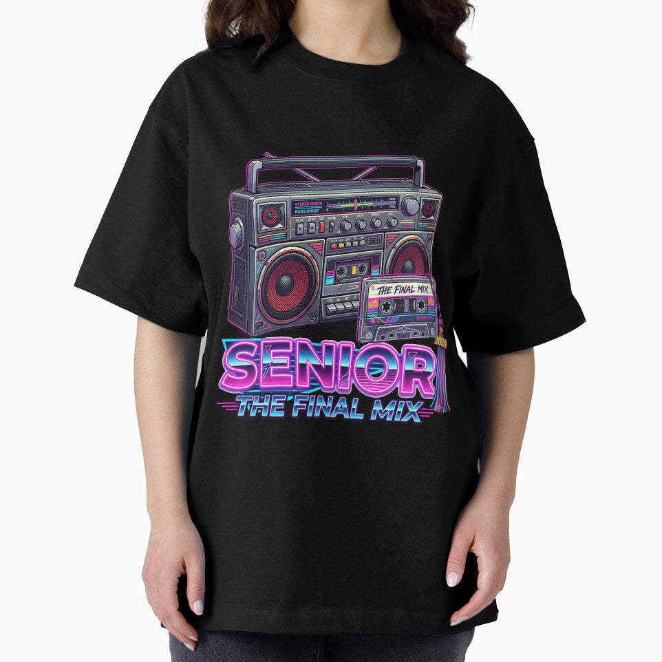 Senior The Final Mix 80s Retro Boombox Cassette Graduation by Uglyandcute
