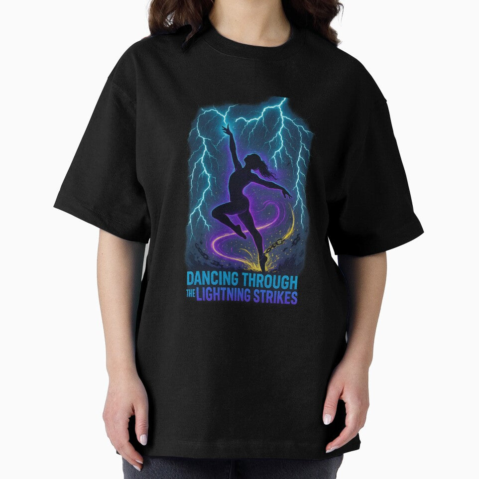 Dancing Through the Lightning Strikes – Fearless Storm Energy Art by W963x