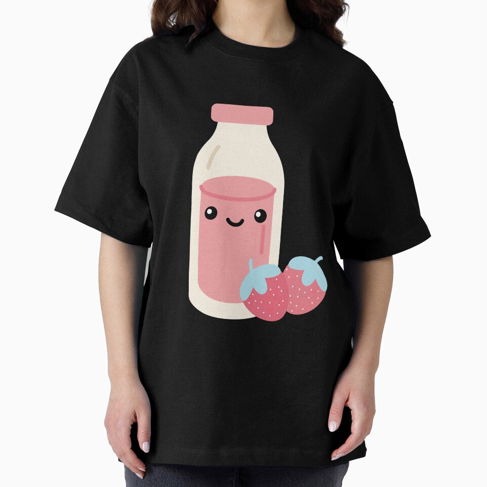 Cute Korean Strawberry Milk Sticker by Uryummypie
