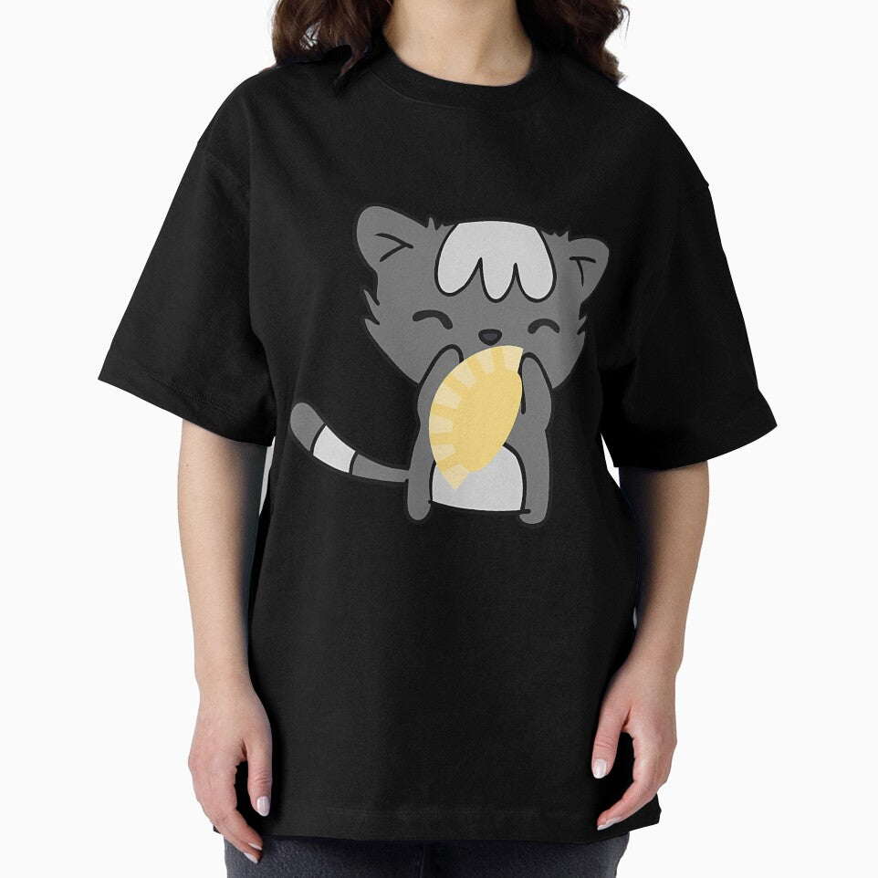 Cute Cat Gyoza Food Pun by ciocdlmj81