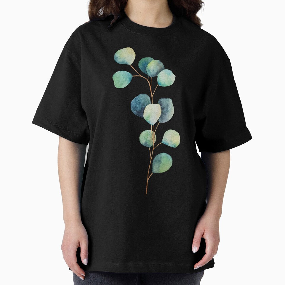 Print of eucalyptus branches watercolor leaves by Createssy