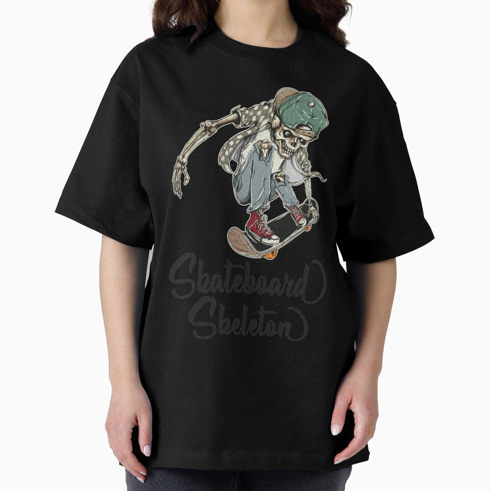 Skateboard Skeleton Classic T-Shirt, Forever Skate Style, Best Friend Shirt, Best Friend Gifts by Ristinga