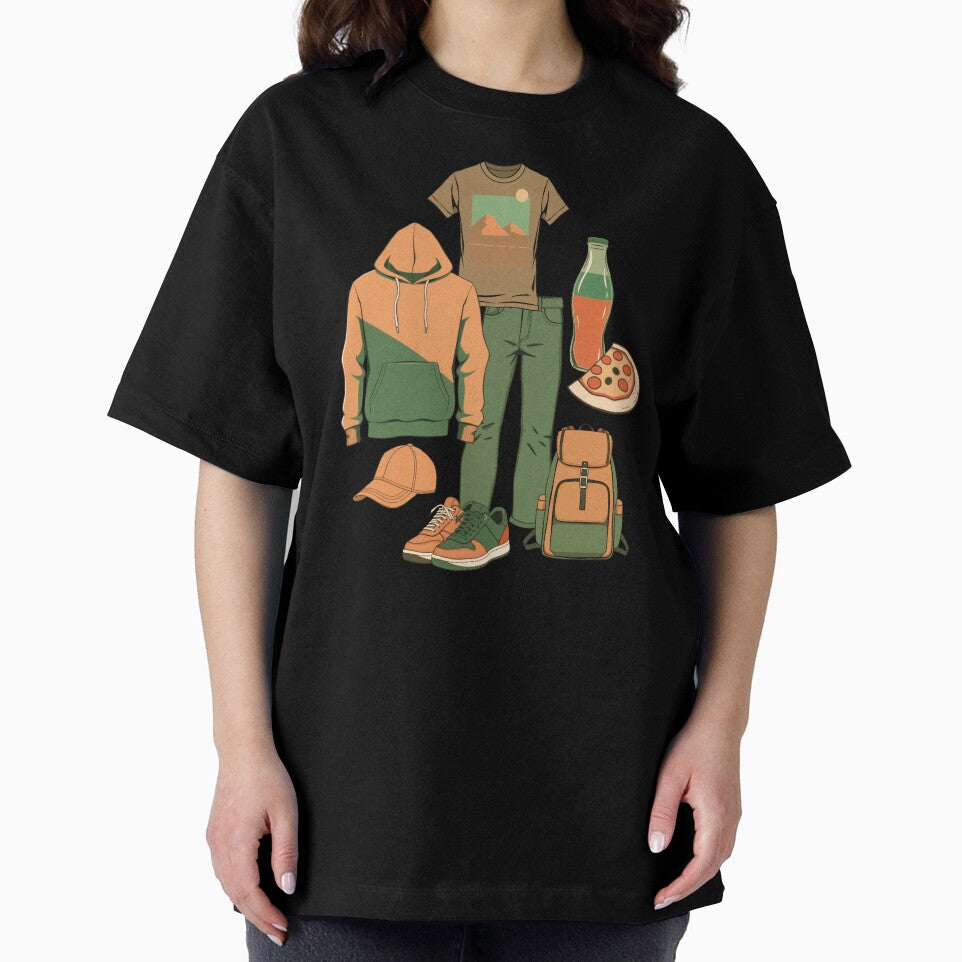 Clothes and Snacks Illustration Pattern | Urban/Youth Art by UnhingedBird